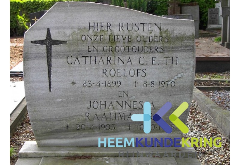 Grafstenen kerkhof Herwen Coll. HKR (286) C.C.E.Th. Roelofs & J.A. Raaijmakers
